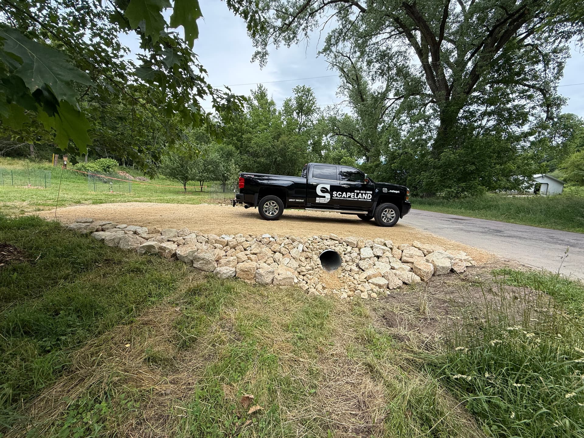 Culvert Crossing and Gravel Entrance Built for Real Access