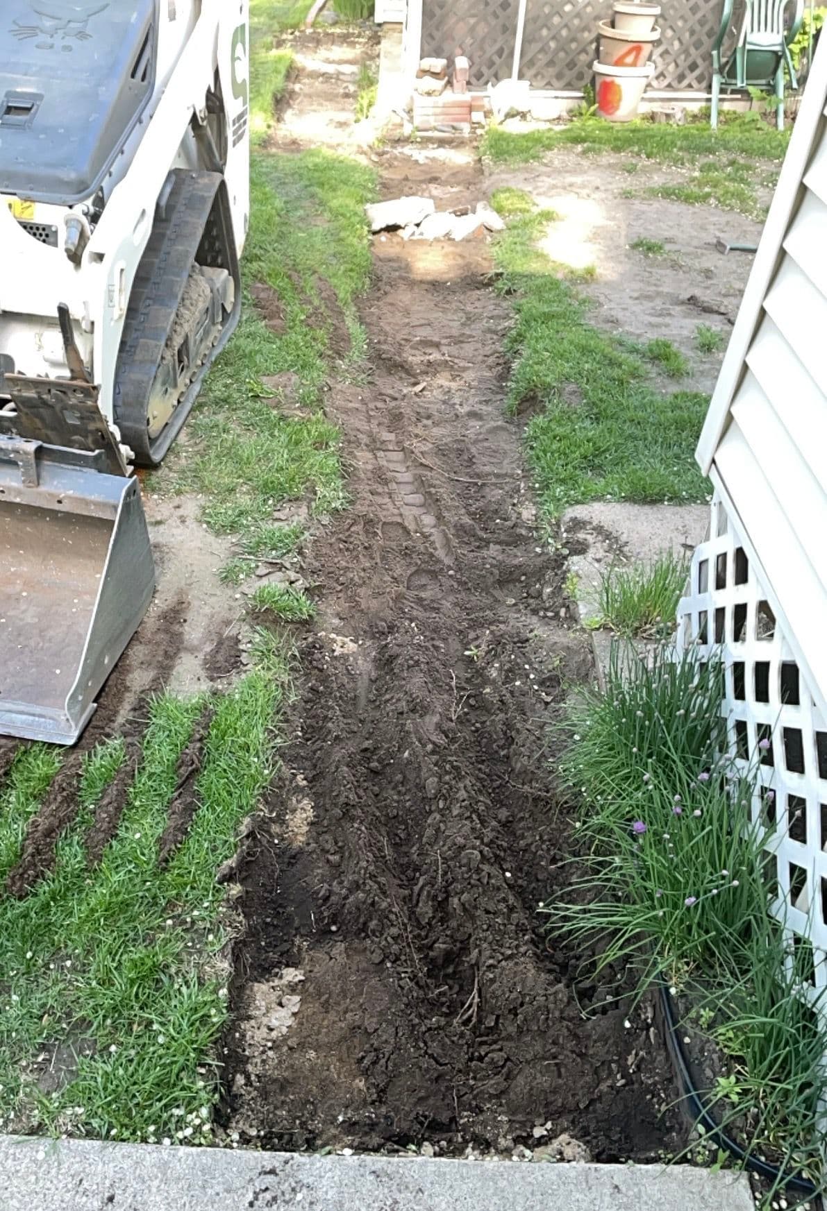 Gallery photos for Permeable Paver Walkway Solves a Real Backyard Drainage Problem: Image #3