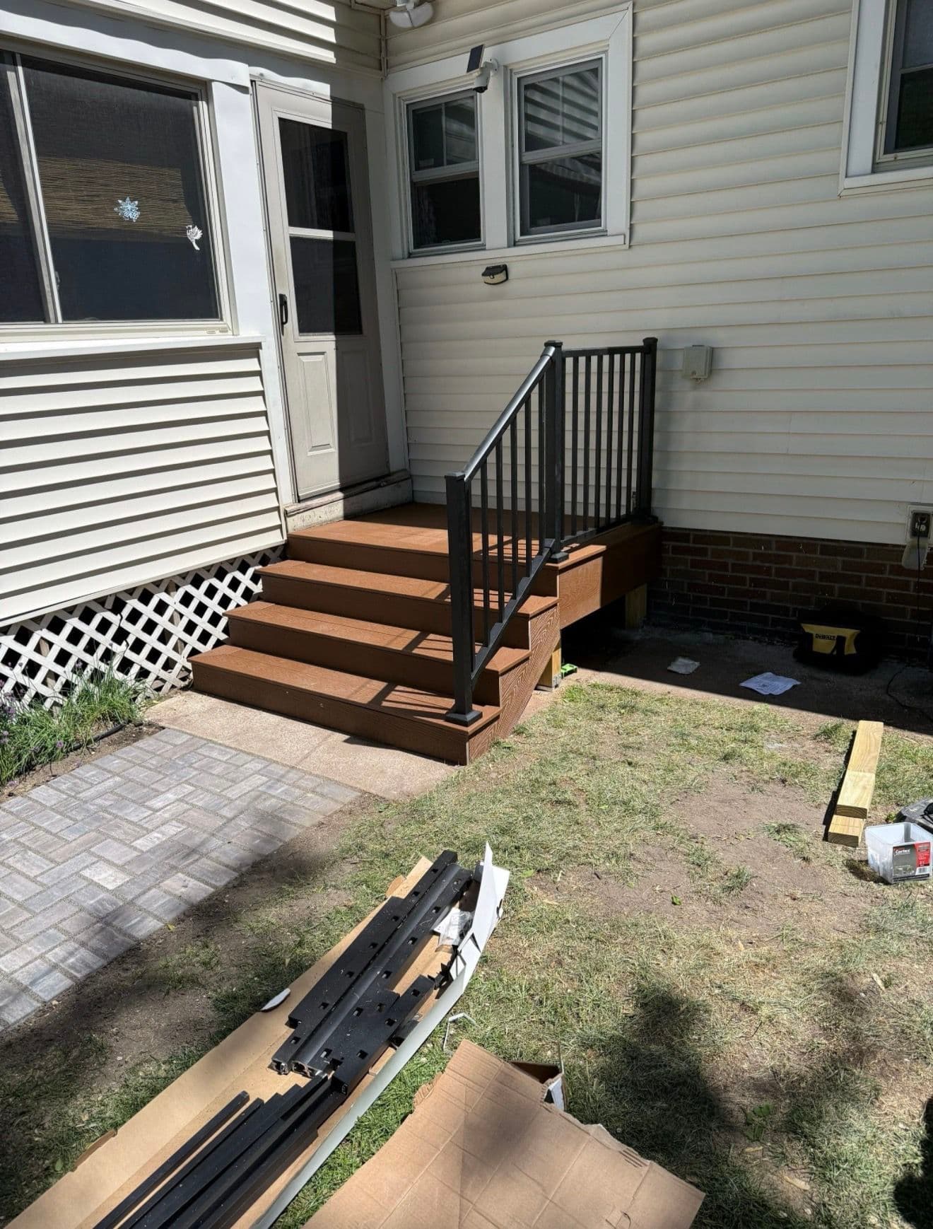 Gallery photos for Permeable Paver Walkway Solves a Real Backyard Drainage Problem: Image #7